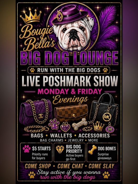 Bougie Bella's Boutique Other - Bougie Bella's Live Show Flyer 🐶💜